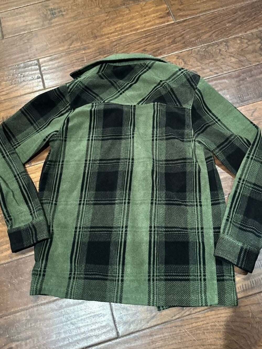 ThirtyTwo Reststop Polar Fleece Repel Shirt Forest Green Plaid - Picture 5 of 5